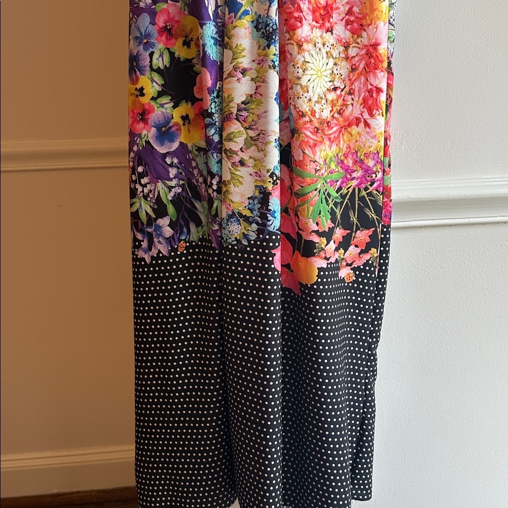 Ranna Gill Anthropologie Arnala Maxi Dress beaded lace inset floral size 2 EUC - Picture 7 of 12